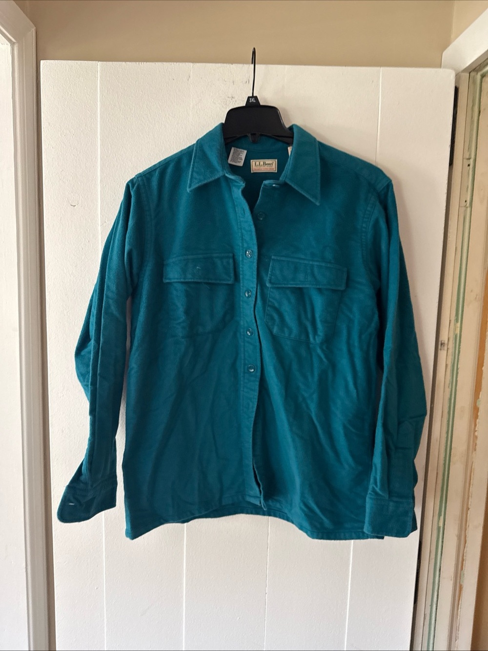 2- vintage LL Bean Chamois Cloth Womens Shirt Sz 18